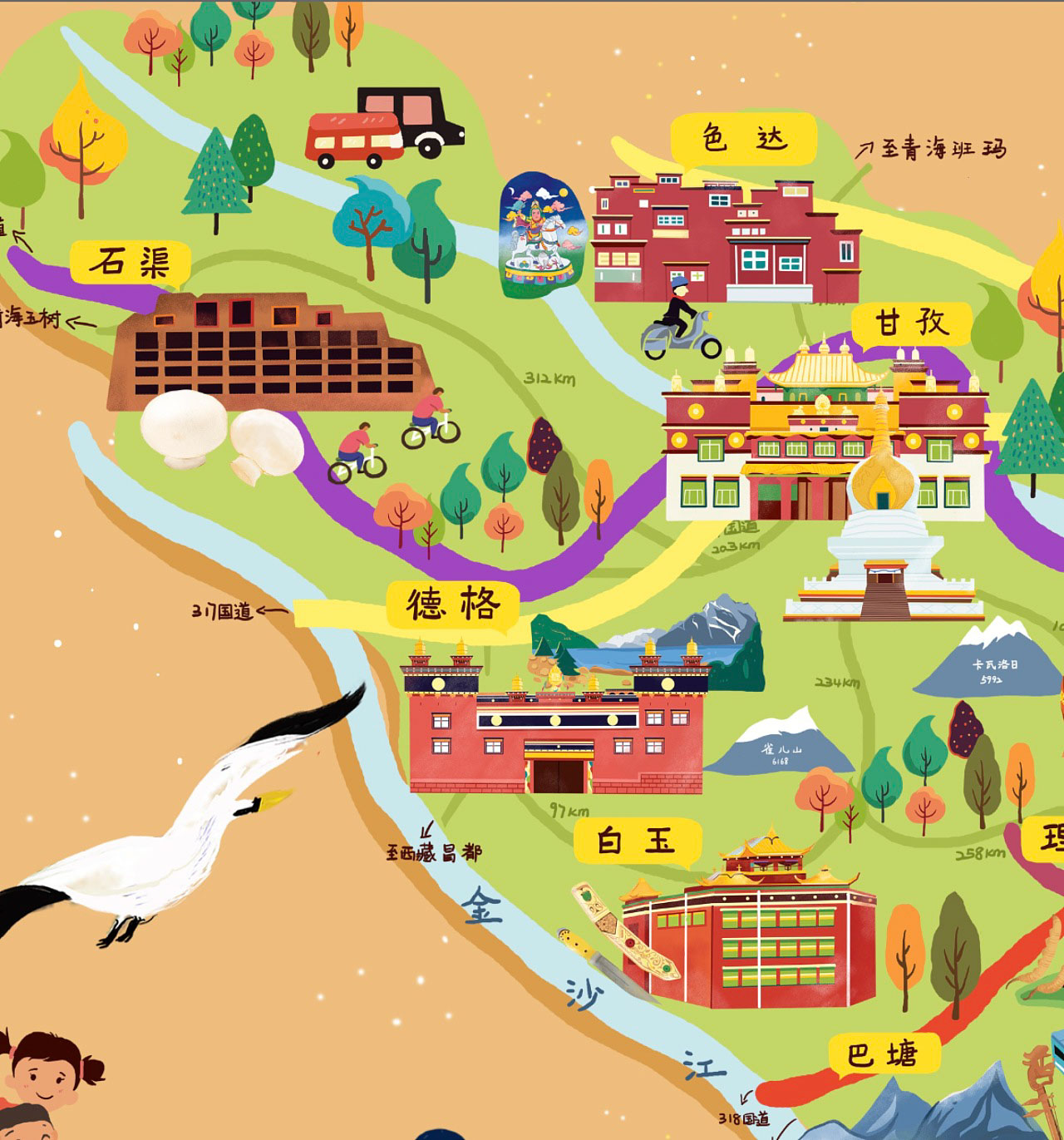 东坑镇手绘地图景区的文化宝库